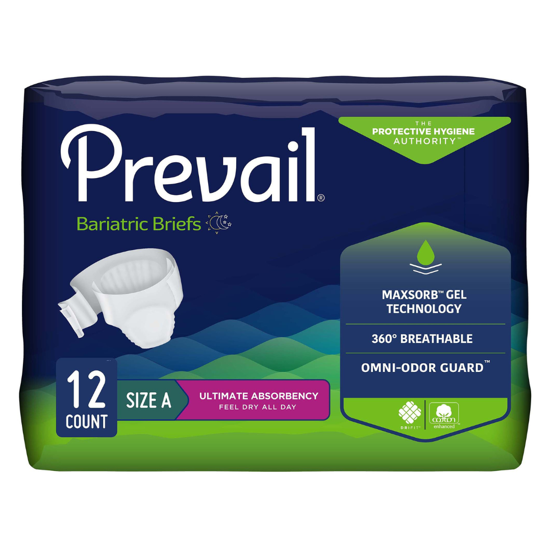 Prevail® Bariatric Briefs - Size A