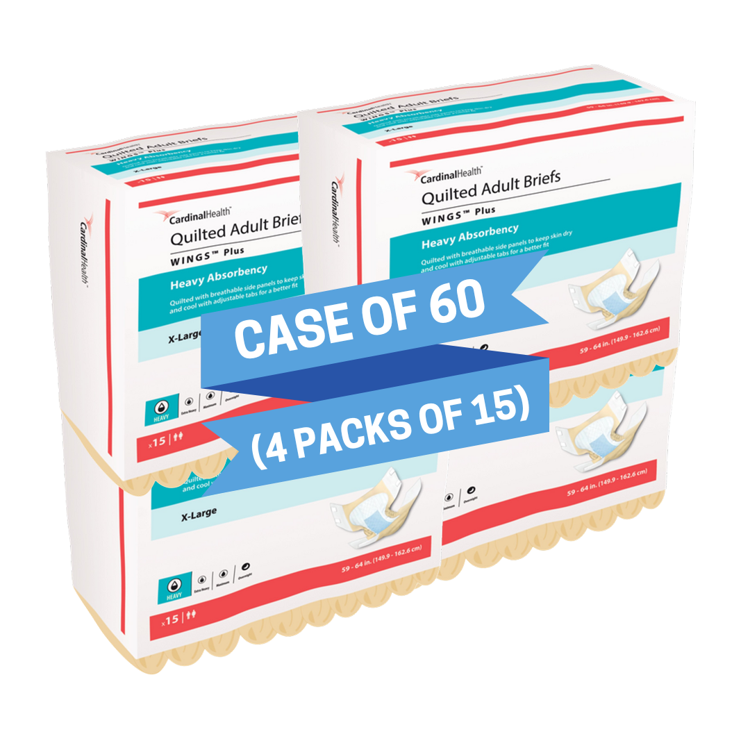 Wings™ Plus Quilted Adult Brief - Extra LArge